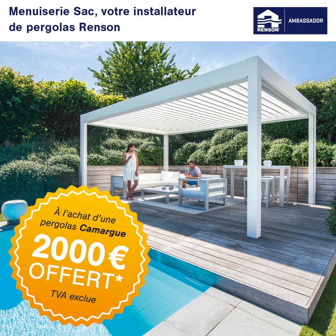 Action Staycation - Menuiserie Sac - Pergolas Renson
