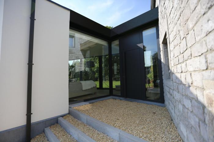 Porte d'entrée CS77 Hi en aluminium