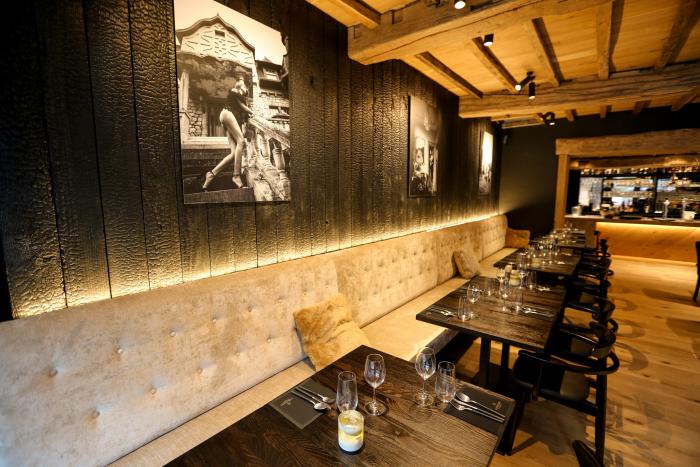 La Bru'sserie - Lambris en bois brûlé