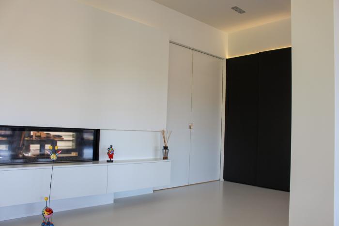 Porte coulissante et cassette double-face
