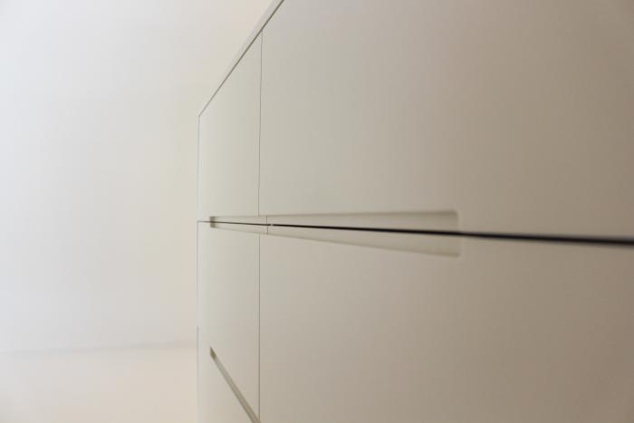 Détail d'un meuble à tiroirs